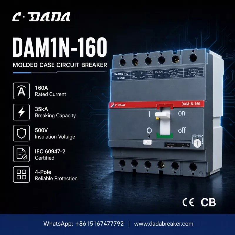 শিল্প নেটওয়ার্কের জন্য যথার্থ সুরক্ষা: C·DADA DAM1N-160 MCCB
